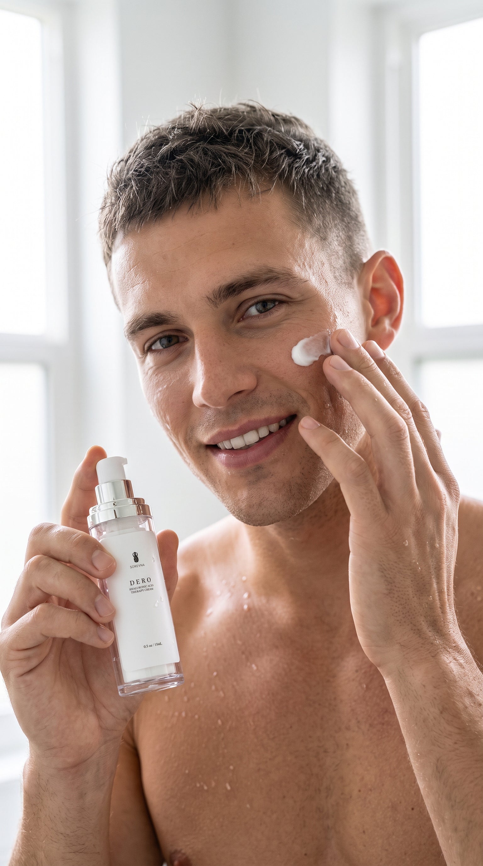 Hyaluronic Acid Face Cream for restoring skin hydration