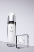SOREVNA hyaluronic acid face cream bottle with cream texture, designed to restore skin hydration.