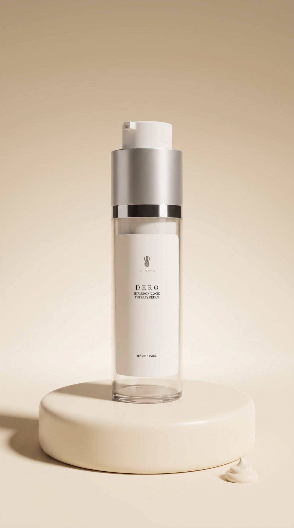 Hyaluronic Acid Face Cream for restoring skin hydration