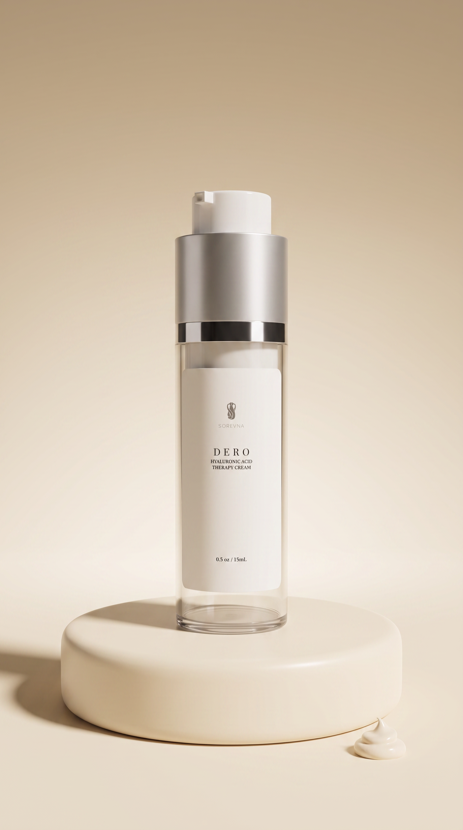 Hyaluronic Acid Face Cream for restoring skin hydration