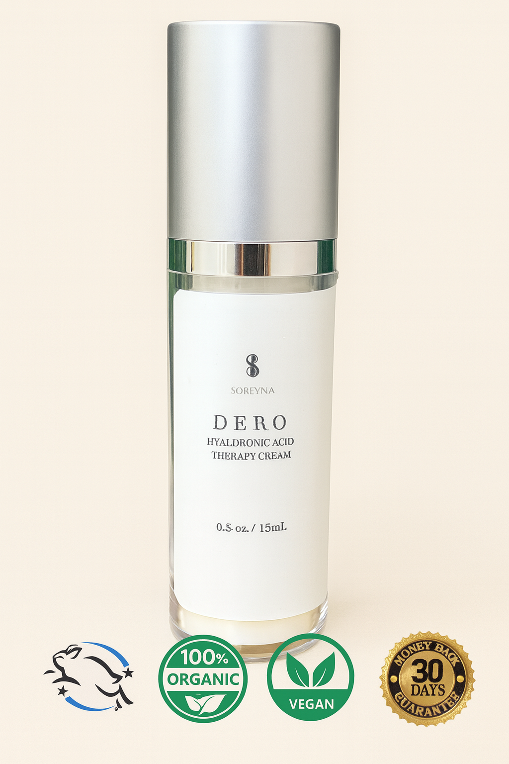 Hyaluronic Acid Face Cream for restoring skin hydration