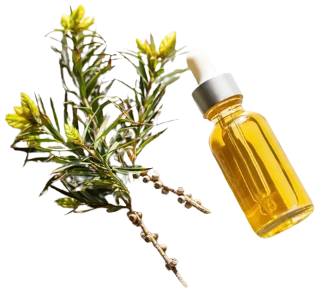 Essential oil extract for nourishing and softening skin in cream for callused feet.