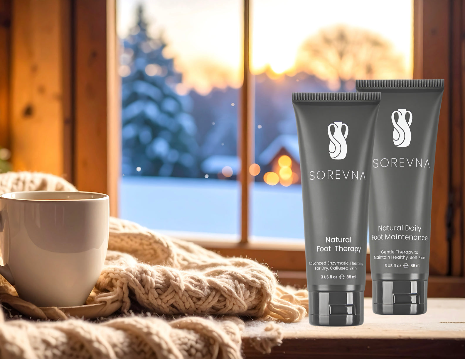 The Mistle-Toes Bundle by Sorevna® featuring lotion for dry & callused feet to gently restore soft, healthy skin.